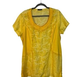 Yellow Women's Tunic Top